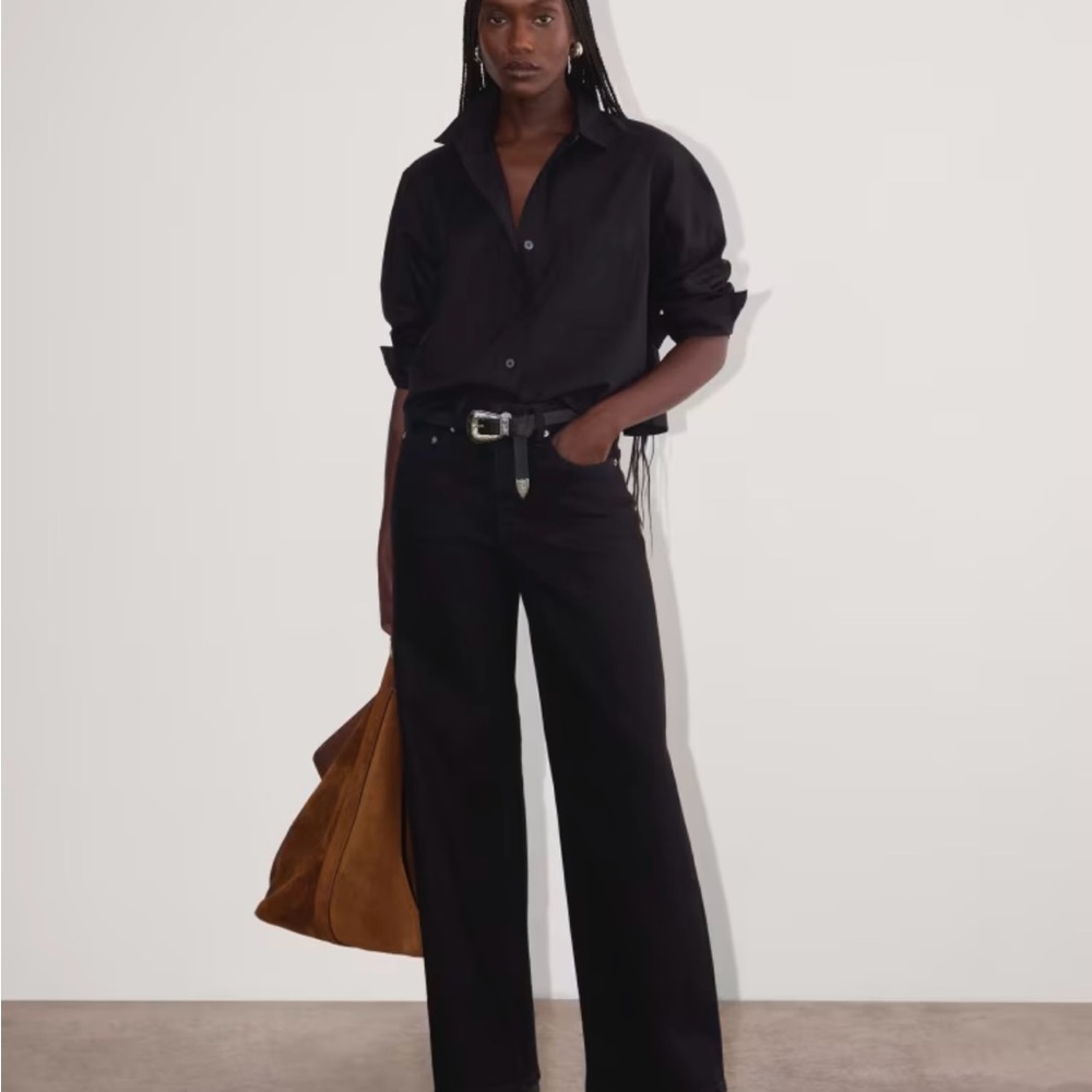 Everlane Midrise Wide Leg Jeans